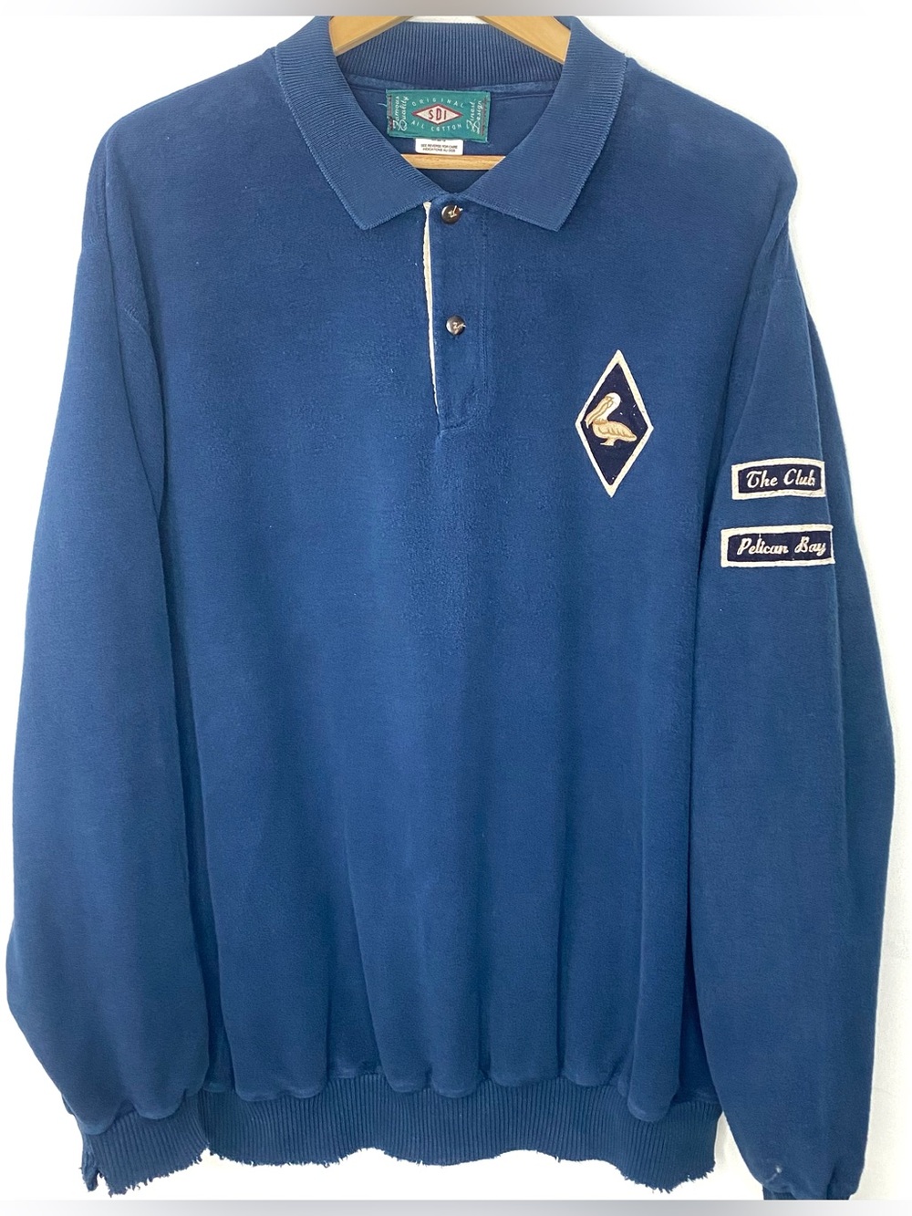 Vintage 90’s Pelican Bay Golf Club Sweatshirt Embroidery Logos Made In Canada XL